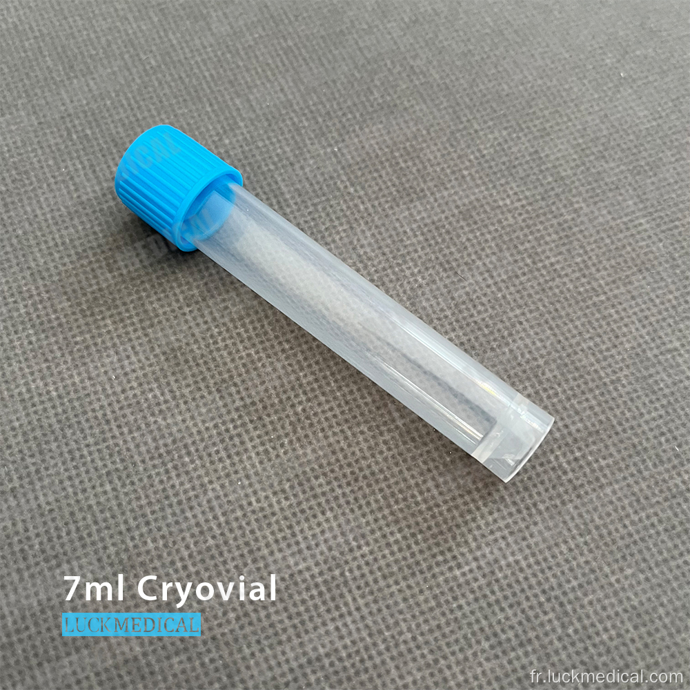 Tube de transport Cryovial 7ML de 7 ml auto-exceptionnel FDA