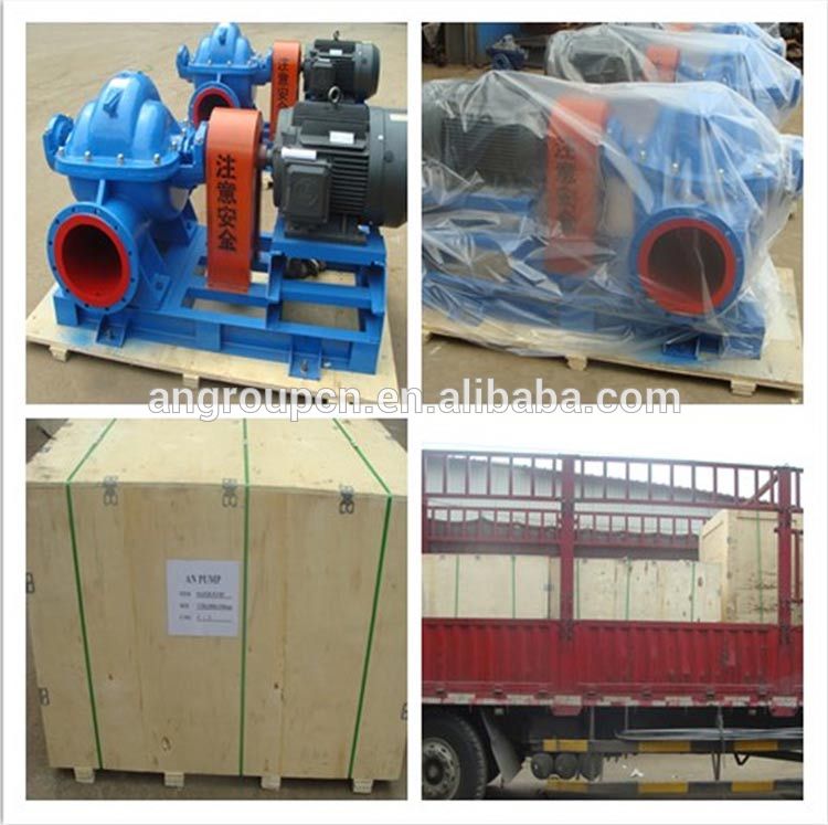 horizontal centrifugal double suction high volume water transfer pump