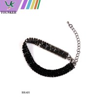 fashion multi rows& single row stone cup chain bracelet