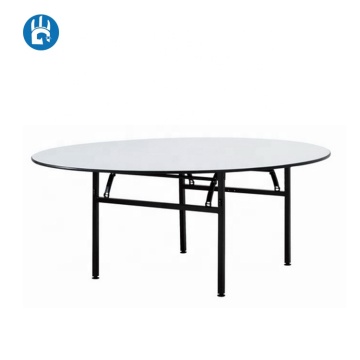 Rental 72" White Round Folding Banquet Table for Hotels