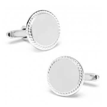 Silver Plated Engravable Cufflinks[Cl-002]