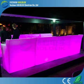 Music Control Illuminated Bar Furniture Set Commercial Bar Counters LED Mobile Bar Counter