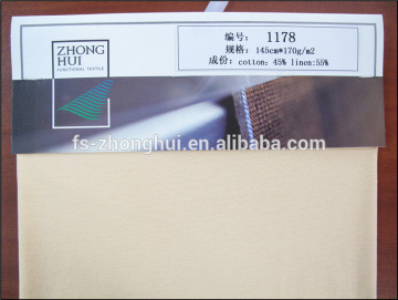 mercerized linen cotton pique 145cm*170/m2 for garments ZH1177