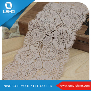 nylon lace trim/non elastic lace trim /no stretch lace trim