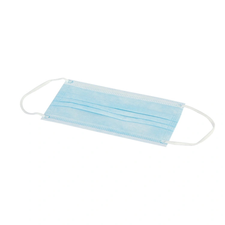 Foldable Disposable Face Mask Non-Woven 3 Ply White Face Dust Mask
