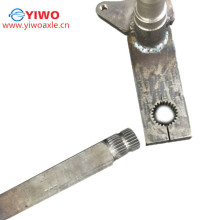 Adjustable rubber torsion axle