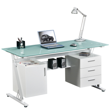 Pretty furniture glass computer table