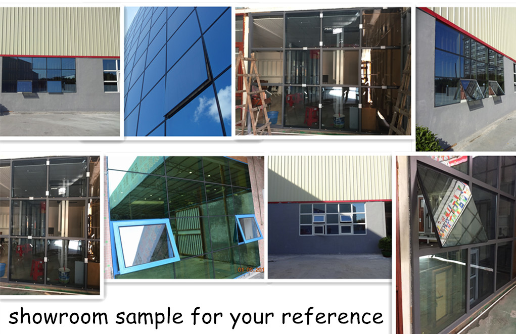 Visible 3.0mm thickness reflective glass competitive price aluminium curtain wall