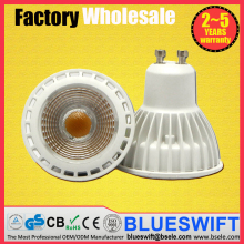 LED Spotlight plastic+AL COB with Certificate ISO CE RoHS