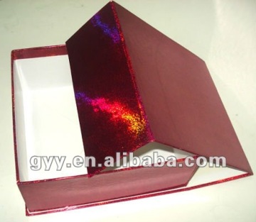 iridescent paper box