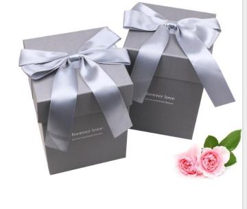 Elegant Grey Color Paper Custom Perfume Box