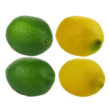 Realistic Kitchen Decoration with Faux Yellow Lemons