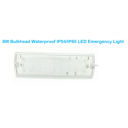Luce di emergenza a LED impermeabile IP54/IP65 da paratia a LED