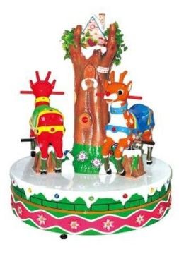 Amusement Musical Carousel Kiddie Ride , Arcade Carousel Horse Ride For Kid