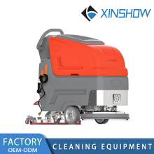 Hand pushed floor scrubber electric