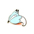 Benutzerdefinierte Metall -Cartoon süßer Anime Fuchs Revers Pin