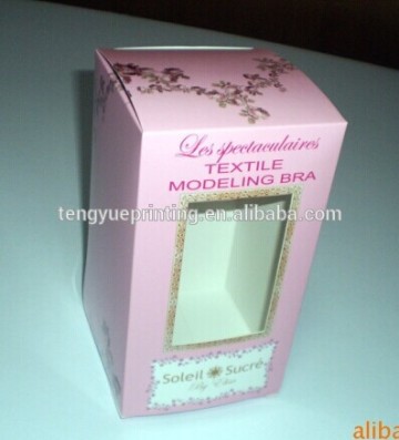 china supplier window box packaging /paper packaging box with window