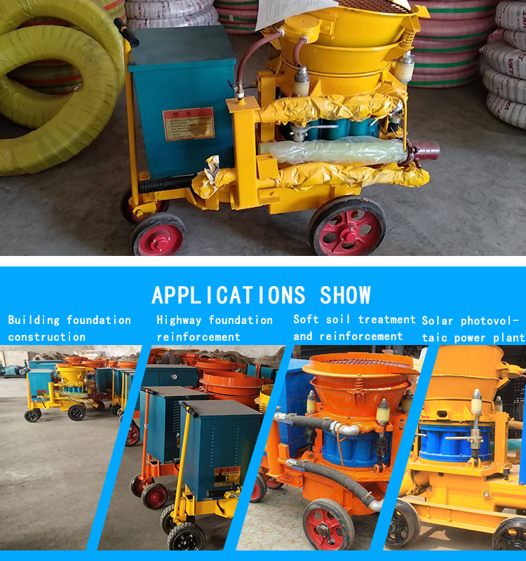 Slope support dry spraying machine concrete spray wet machine for underground engineering