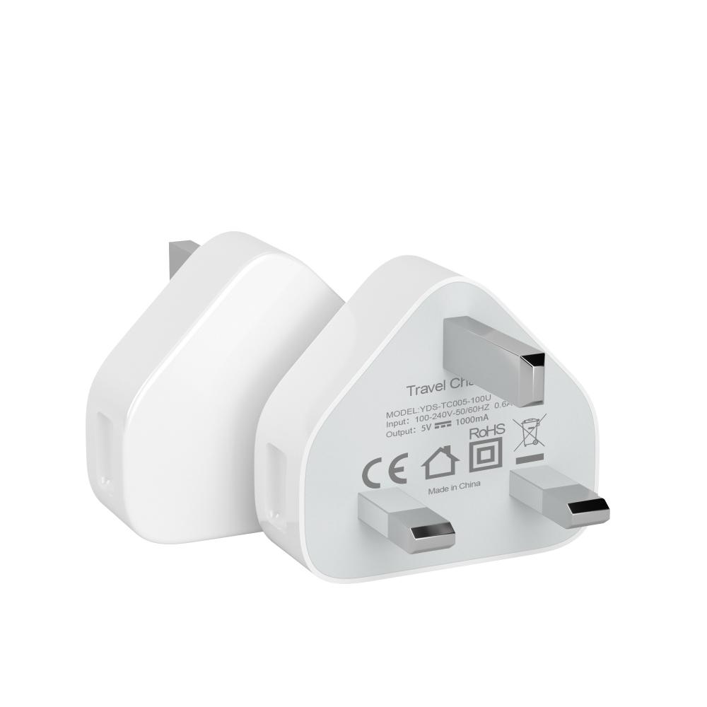 المملكة المتحدة 3 PIN USB منفذ واحد 5W USBRASTER