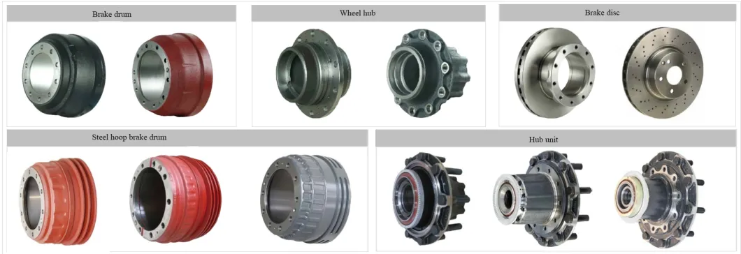 Factory Custom Investment Casting Parts with CNC Machining for Heavy Truck Brake Drum Disc