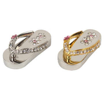 Metal crystal Slippers USB Flash drive