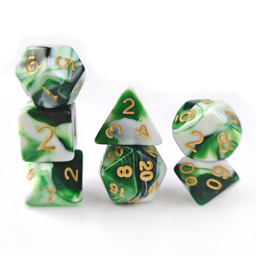 Dungeons & Dragons RPG 7-Piece Custom Polyhedral Acrylic Dice Set