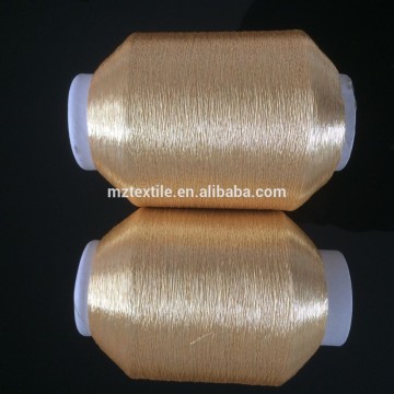 600D rayon pure gold metallic yarn for caftan for morocco