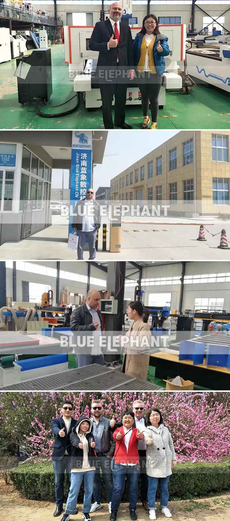 Blue Elephant New Production Line CNC Router Wood Working Automatic Loading and Unloading Nesting Machine