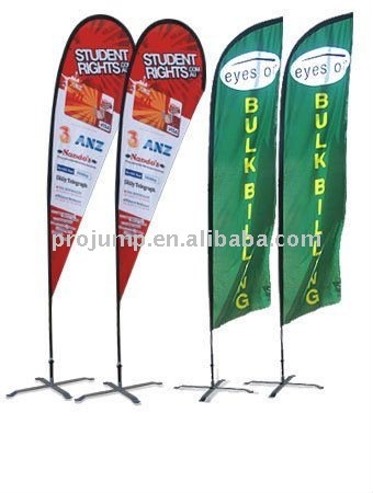 2012 portable outdoor advertising tear drop flag