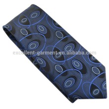 navy color polyester jacquard woven tie