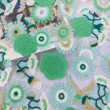 Vogue Poly Green Sewing Thread Embroidery Fabric