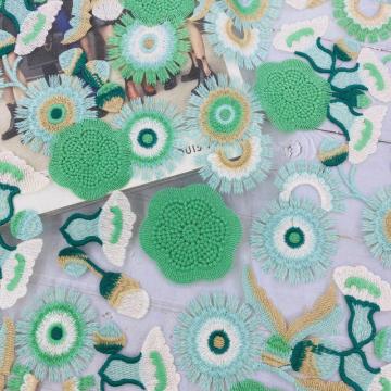 Vogue Poly Green Sewing Thread Embroidery Fabric