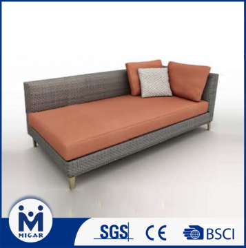 Rattan sofa with aluminum frame