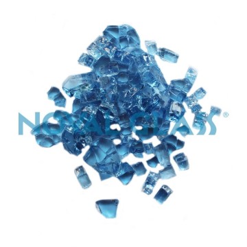 Light Blue Tempered Crushed Glass