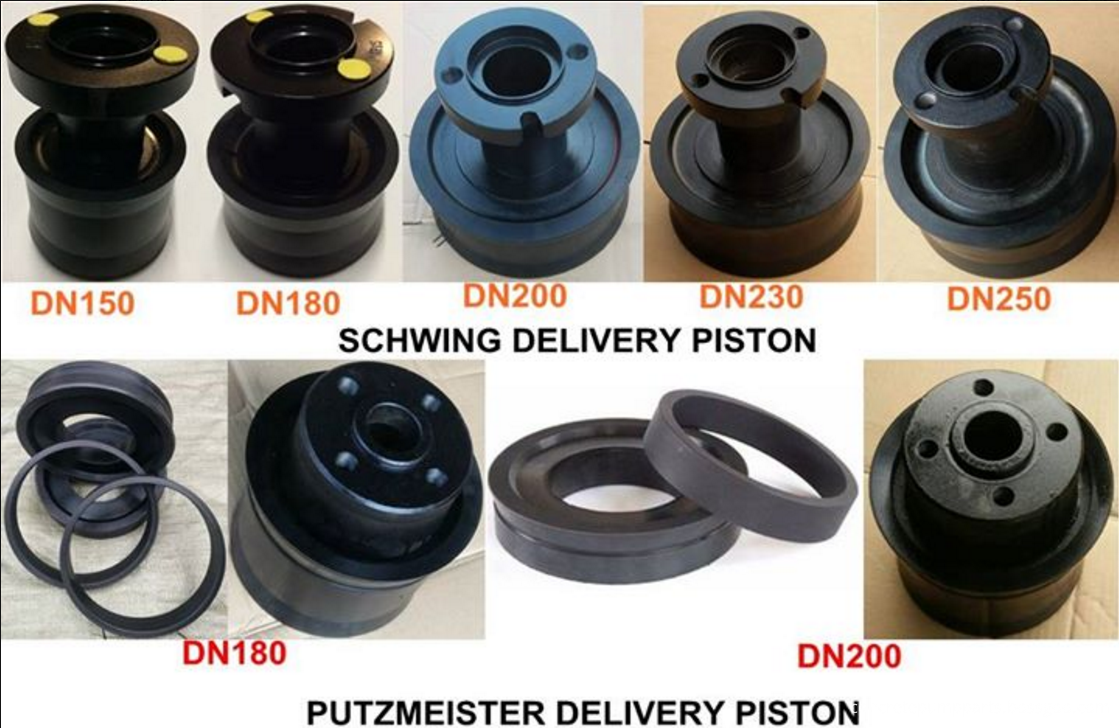 schwing and putzmeister concrete pump rubber piston