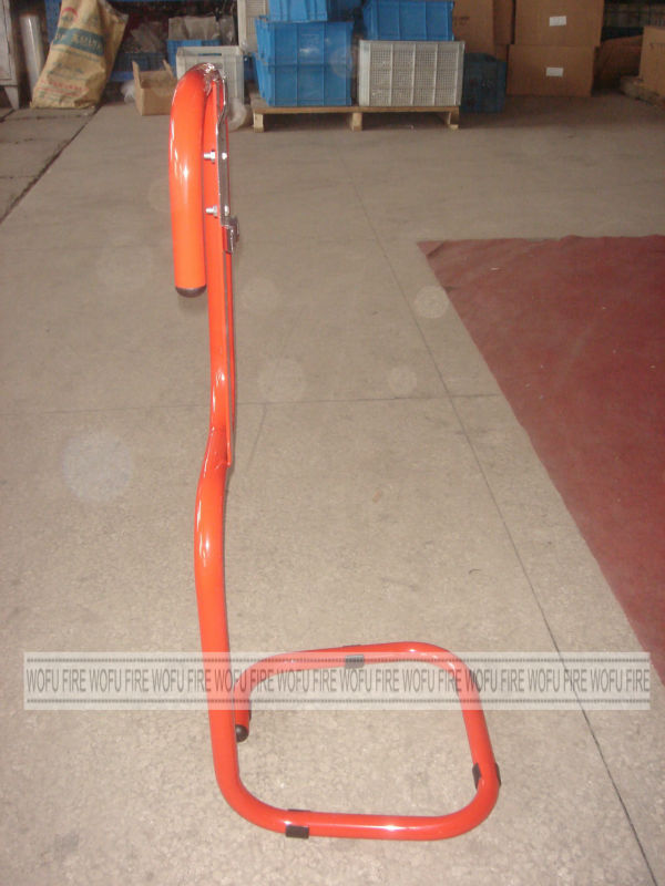 Single red Tubular Fire Extinguisher Stand