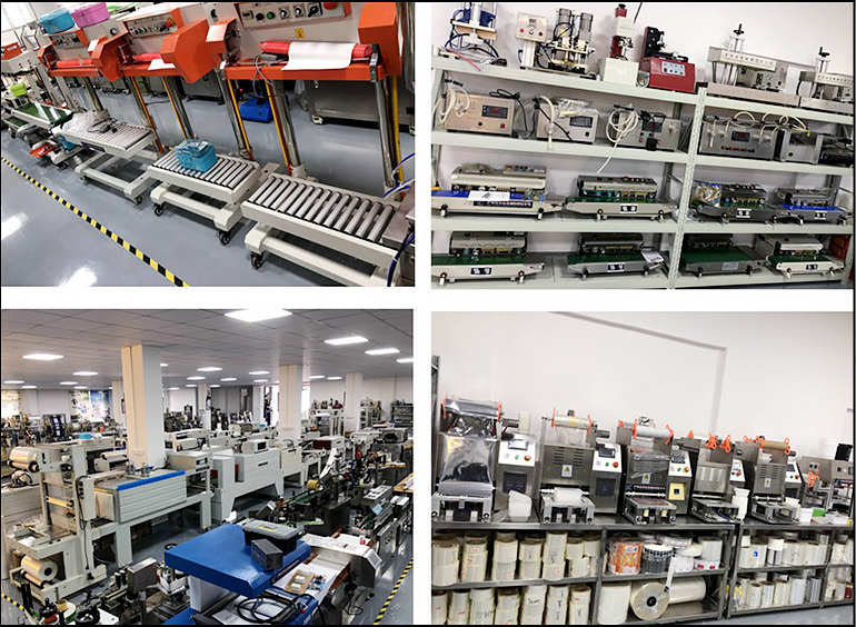 Auto Continuous Band Vertical Plastic Bag Sealing Machine Continuous Band Sealer Sealing Machine for heavy package