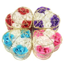 New Arrival Unique Charming Wedding Gift Carved Rose Flower Soap