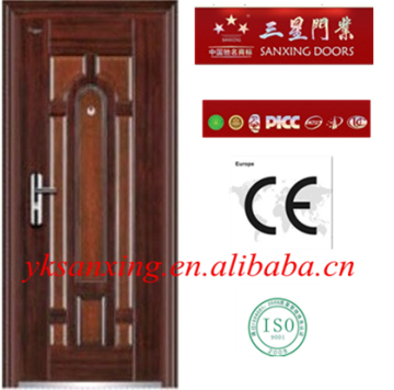 Single leaf door security steel door