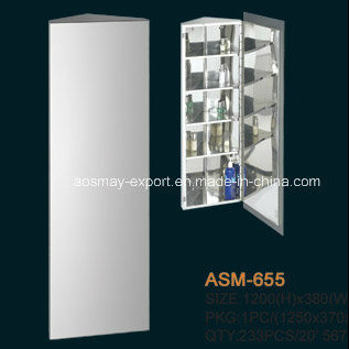 Gabinete de esquina de acero inoxidable con una puerta (ASM-655)