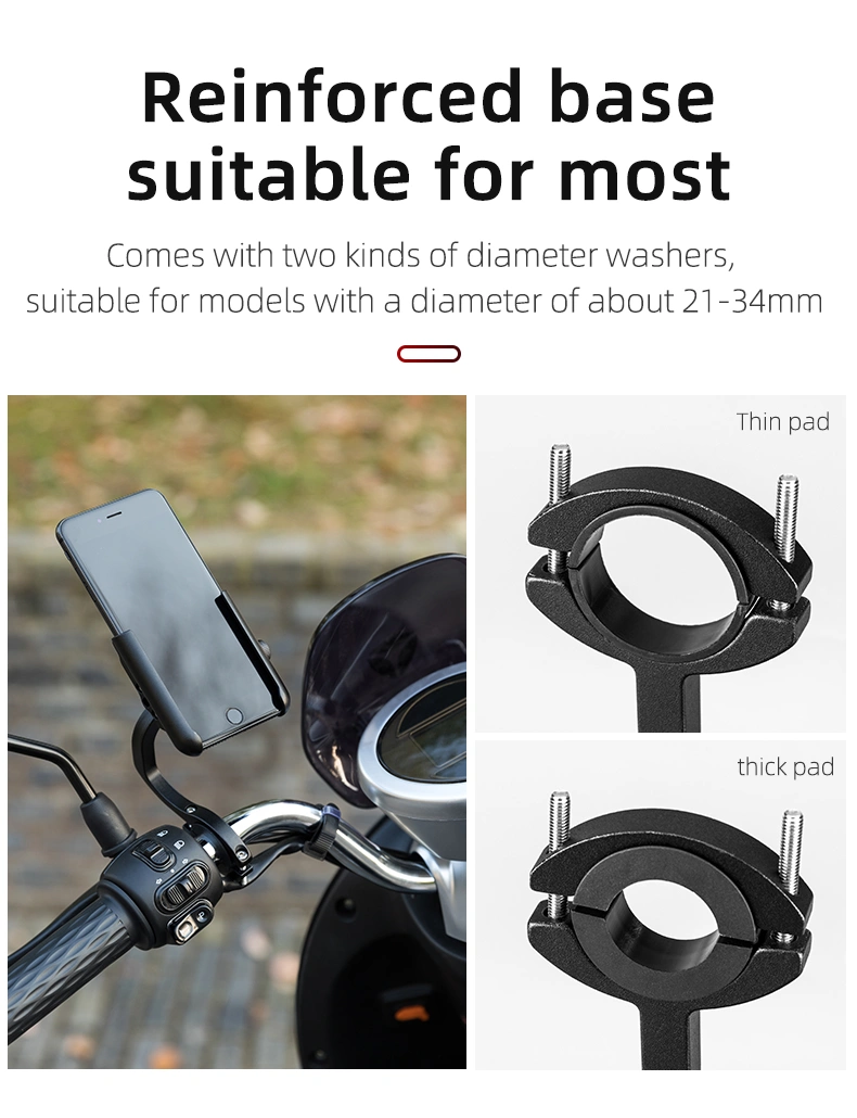 Aluminum Alloy Bicycle Phone Holder Motorcycle Handlebar Bike Accessories