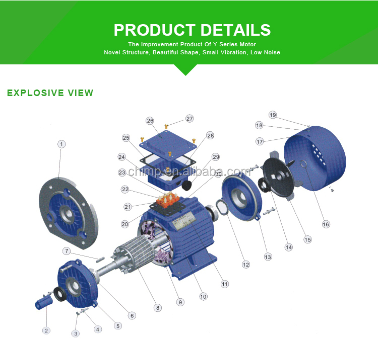 Yl Series Ac Single-phase Capacitor Start Induction Motor For Air ...