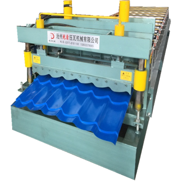 Glaze tile roof panel roll forming machine