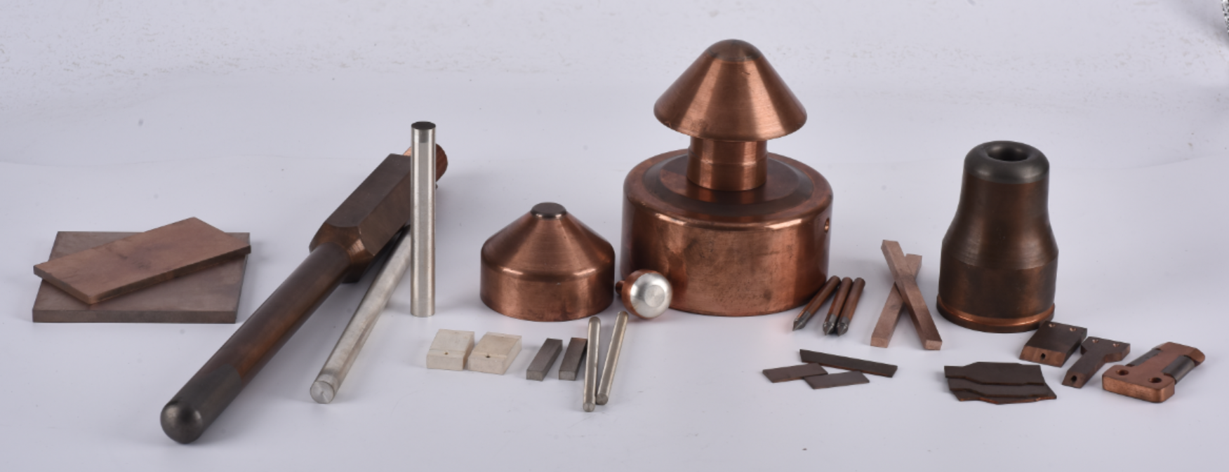 Tungsten Copper Alloy Contact Electrode round bar stock