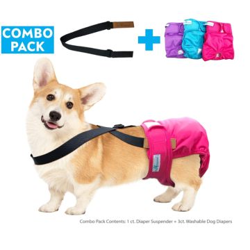 Washable Female Dog Diaper Suspenders