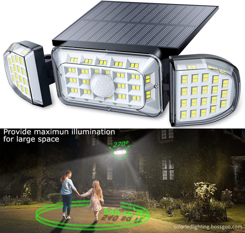 Outdoor solar security light