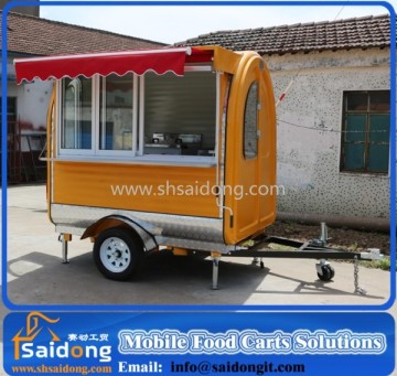 New Style Food Kiosk Cart Mobile food trailer for Sale CE food van