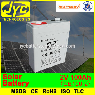 2v 100ah solar high power battery manufacturing plant