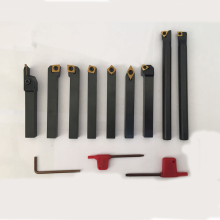 Discount Lathe Tool Set: 9pcs 25x25mm Lathe Machine Knives