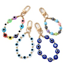 Turkish Blue Resin Bead Evil Eye Keychain Charms